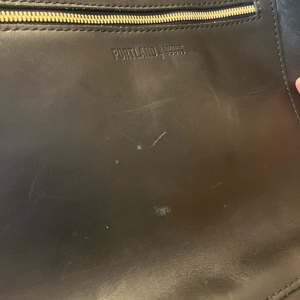 Portland Leather goods Black Backpack tote - Picture 6 of 8